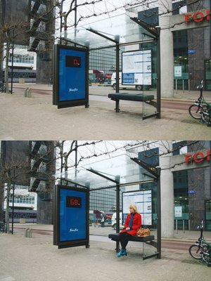Fitness First Bus Shelter Advertising